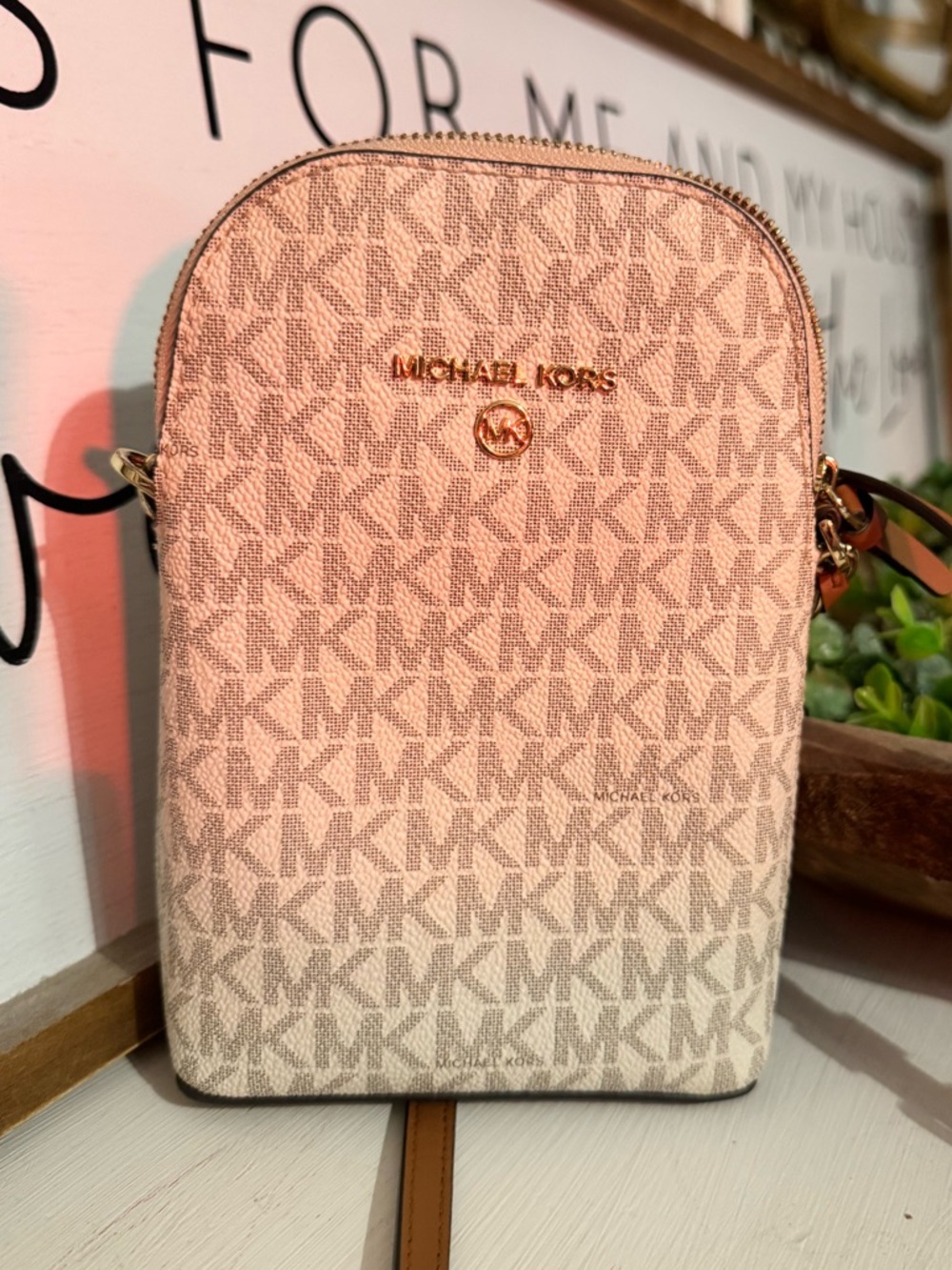Michael Kors MK Logo Crossbody Phone Bag